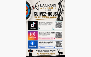 🏹 Retrouvez la Compagnie d’Arc de Lacroix-Saint-Ouen sur les réseaux sociaux