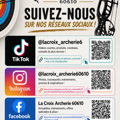 🏹 Retrouvez la Compagnie d’Arc de Lacroix-Saint-Ouen sur les réseaux sociaux